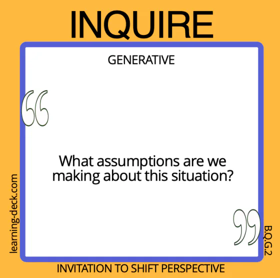 Generative Inquire card