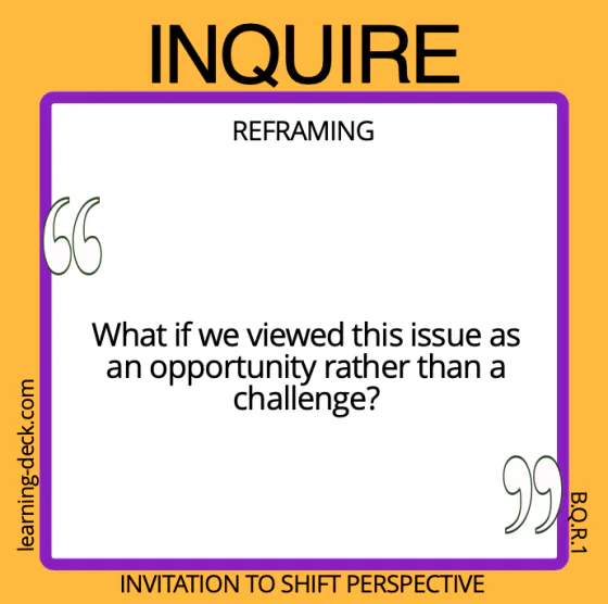 An inquire card