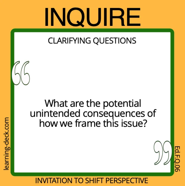 An Inquire card