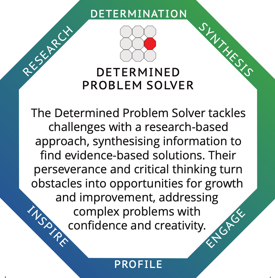 Determined Problem-Solver profile card