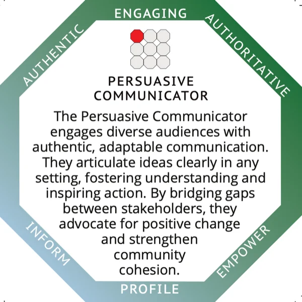 Persuasive Communicator profile card
