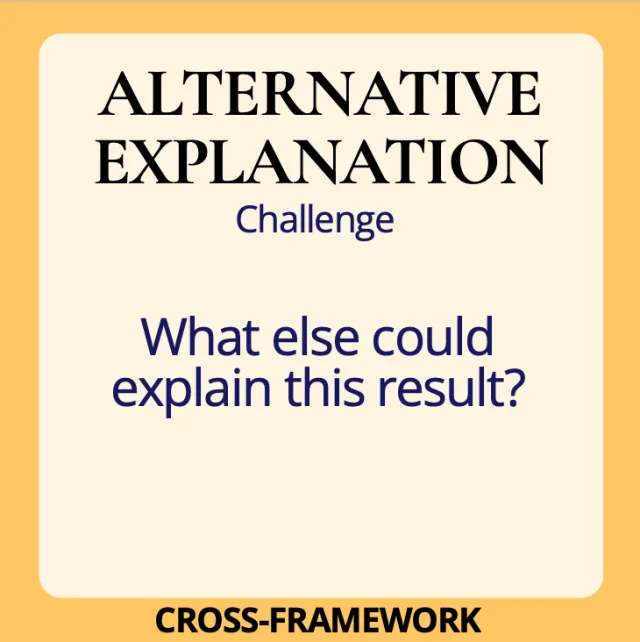Alternative Explanation challenge card